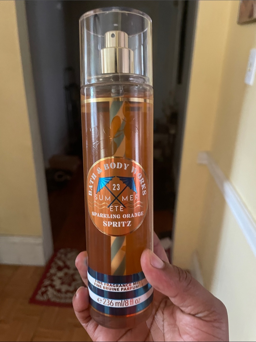 Bath & Body Works Sparkling Orange Spritz Fine Fragrance Mist - Orange & Gold